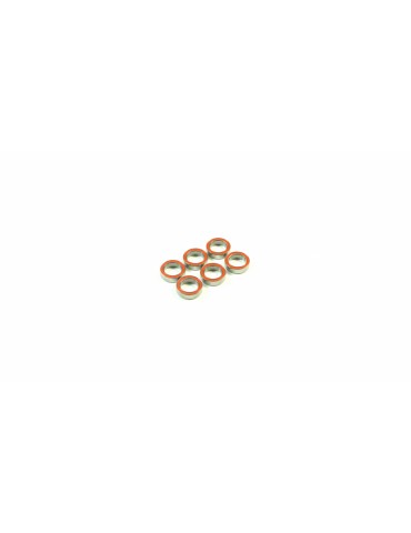 SWORKz Ball Bearing 10x15x4mm RED Rubber (6pc)