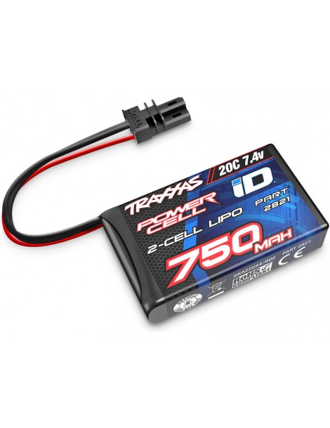 Traxxas LiPo 7.4V 750mAh 20C RC akumuliatorius su iD jungtimi