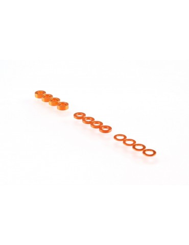 3mm Washer Set Orange (0.5mm/1.0mm/2.0mm)