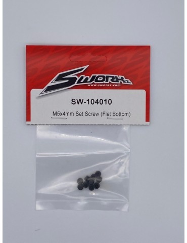 SWORKz Set Screw Bottom M5x4mm flat (10)