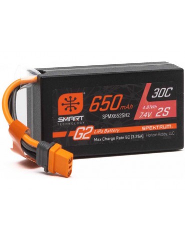 Spektrum Smart G2 LiPo 7.4V 650mAh HC 30C IC2