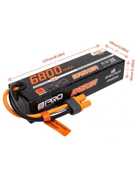 Spektrum Smart G2 Pro LiPo 11.1V 6800mAh 120C IC5