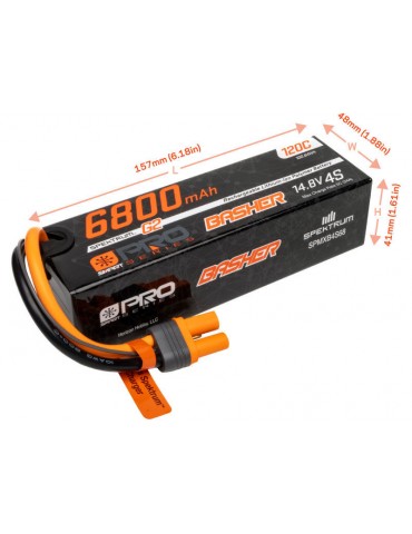Spektrum Smart G2 Pro LiPo 14.8V 6800mAh 120C IC5