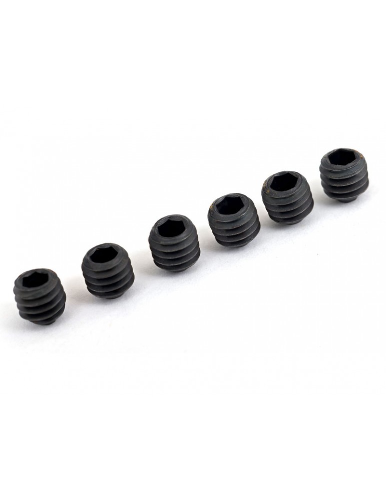 Traxxas Screws, set, M4x4mm (with heavy duty threadlock) (6)
