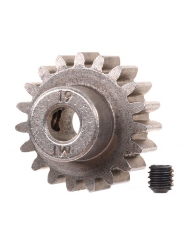 Traxxas Gear, 19T pinion 1.0M (fits 5mm shaft)