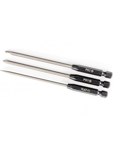 Traxxas Speed Bit Set, screwdriver, (3mm slotted, 1 Phillips, and 2 Phillips bits)