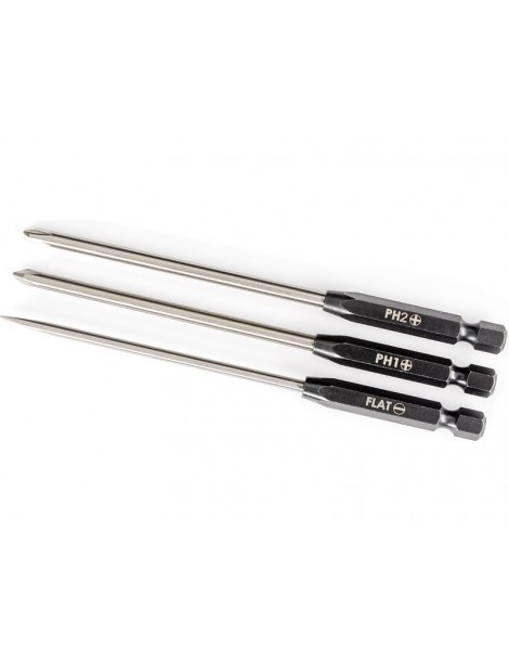 Traxxas Speed Bit Set, screwdriver, (3mm slotted, 1 Phillips, and 2 Phillips bits)