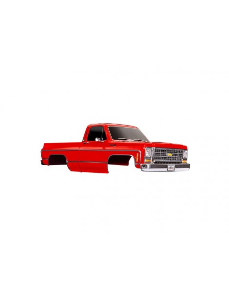 Traxxas Body, Chevrolet K10 Truck (1979), complete, red (painted) (requires 9288 inner fenders)