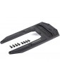 Traxxas Skidplate, chassis, black (fits Sledge)