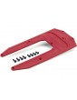 Traxxas Skidplate, chassis, red (fits Sledge)