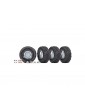 Traxxas Tires and wheels 1.9", chrome wheels, Canyon Trail tires (4)