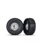 Traxxas Wheels & tires 1.9", chrome wheels, Canyon Trail tires (pair)