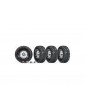 Traxxas Tires and wheels 1.9", classic chrome wheels, Canyon Trail tires (4)