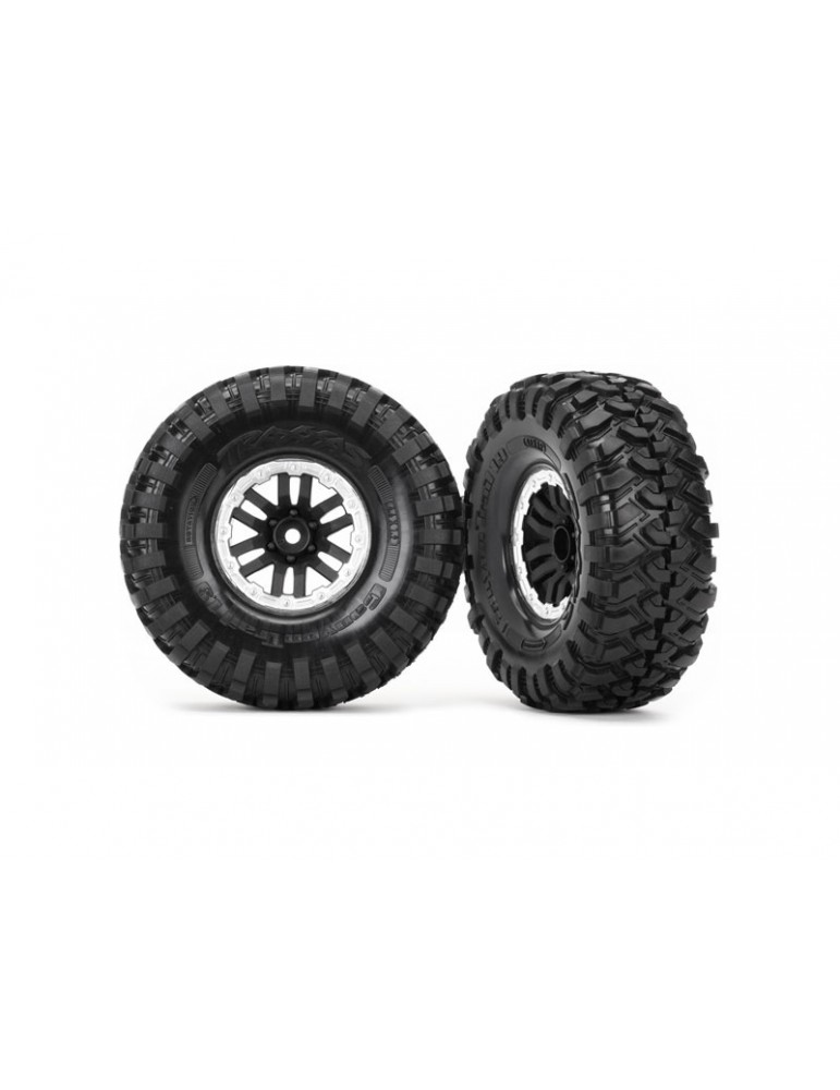 Traxxas Tires & wheels 1.9", TRX-4 satin wheels, Canyon Trail tires (2)