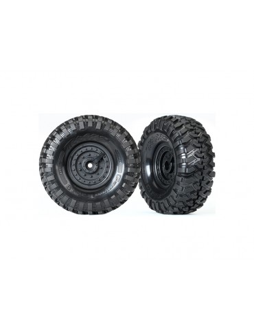 Traxxas Tires & wheels 1.9", Tactical wheels, Canyon Trail tires (2)