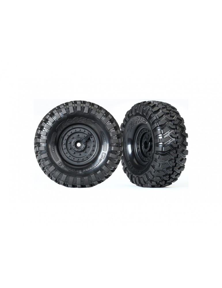 Traxxas Tires & wheels 1.9", Tactical wheels, Canyon Trail tires (2)