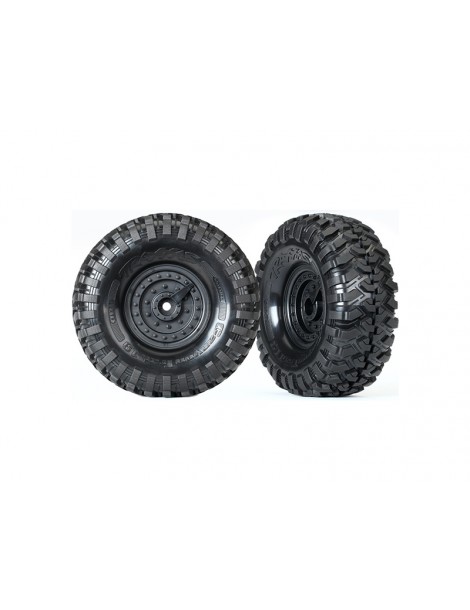 Traxxas Tires & wheels 1.9", Tactical wheels, Canyon Trail tires (2)