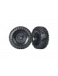 Traxxas Tires & wheels 1.9", Tactical wheels, Canyon Trail tires (2)