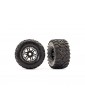 Traxxas Tires & wheels 2.8", black wheels, Maxx All-Terrain tires (2)