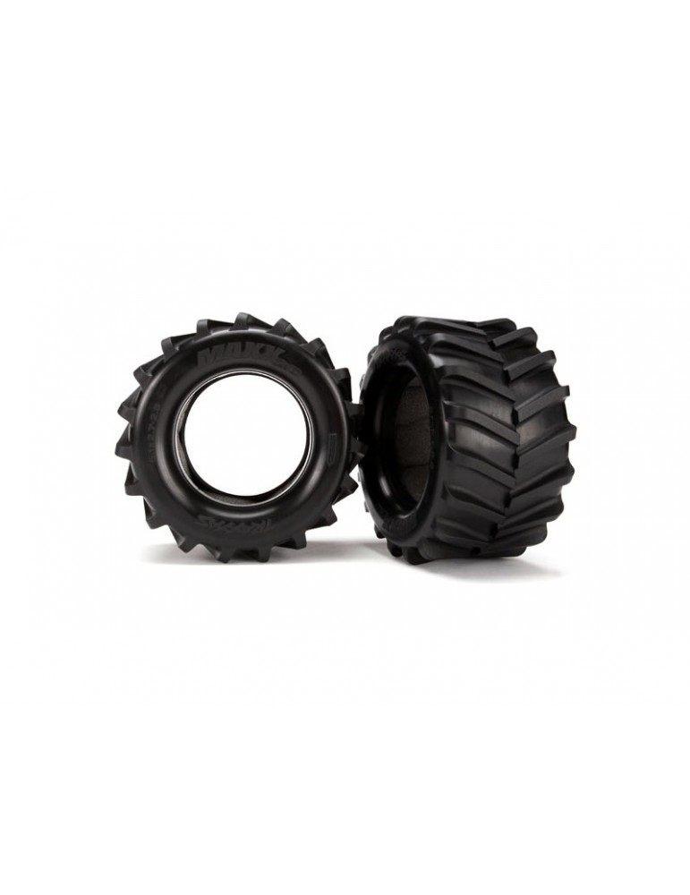 Traxxas Tires 2.8", Maxx (pair)/ foam inserts (2)