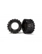 Traxxas Tires 2.8", Maxx (pair)/ foam inserts (2)