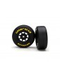 Traxxas Tires & wheels 1.9", 8-spoke black wheels, Goodyear Wrangler tires (2)