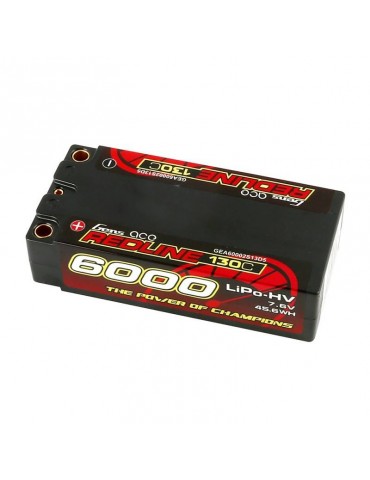 Gens ace Redline Series 6000mAh 7.6V 130C 2S2P HardCase 65# HV Shorty