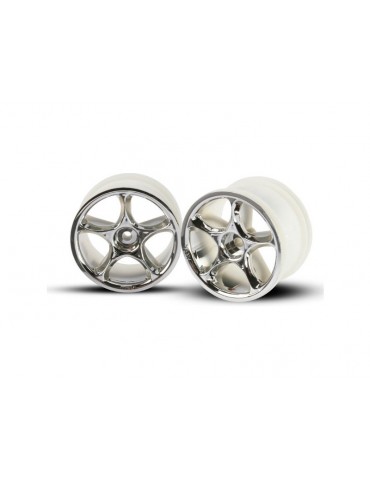 Traxxas Wheels 2.2", Tracer chrome (2) (rear)