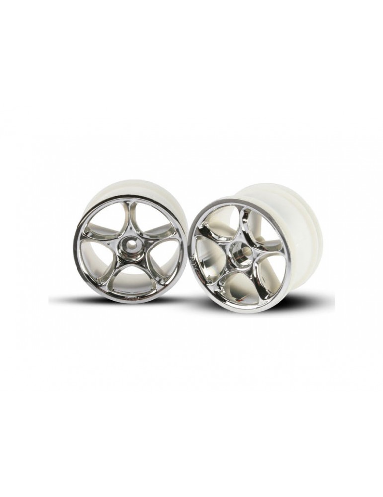 Traxxas Wheels 2.2", Tracer chrome (2) (rear)