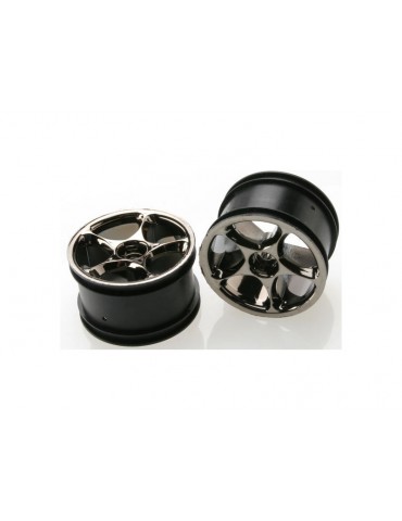 Traxxas Wheels 2.2", Tracer black chrome (2) (rear)