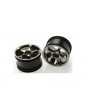 Traxxas Wheels 2.2", Tracer black chrome (2) (rear)