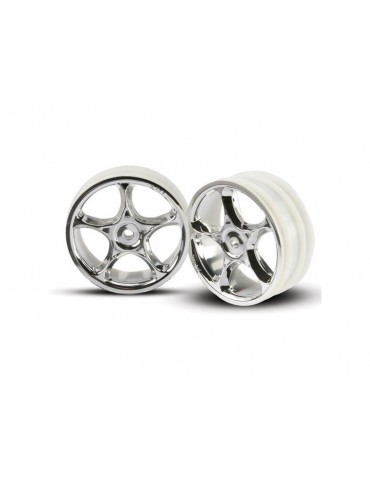 Traxxas Wheels 2.2", Tracer chrome (2) (front)