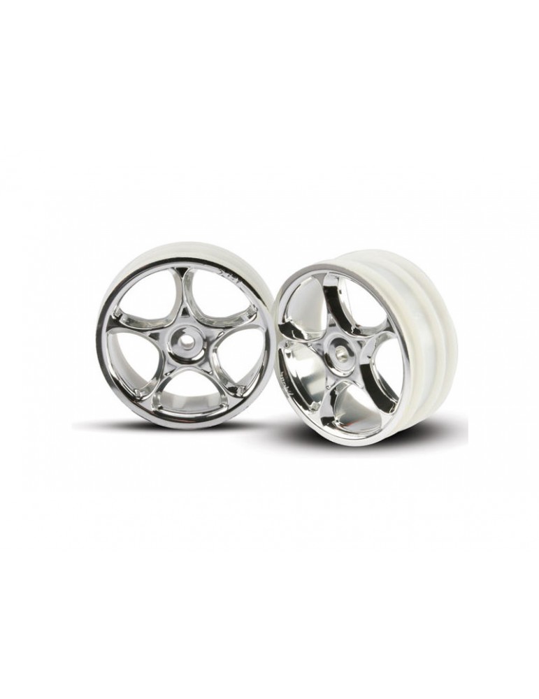 Traxxas Wheels 2.2", Tracer chrome (2) (front)