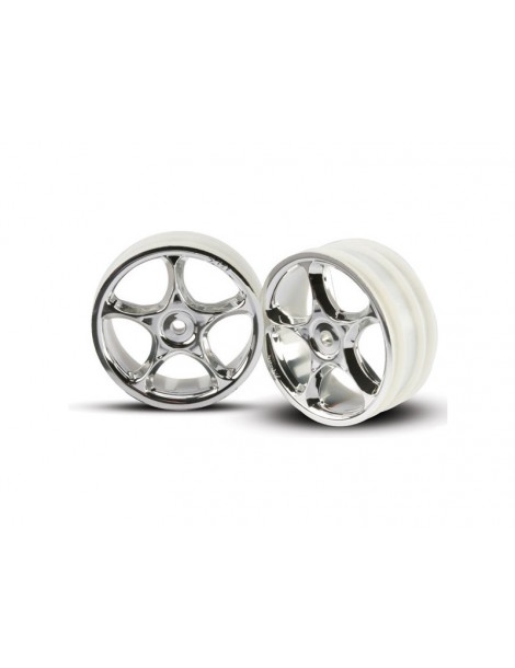 Traxxas Wheels 2.2", Tracer chrome (2) (front)