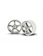 Traxxas Wheels 2.2", Tracer chrome (2) (front)