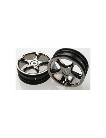 Traxxas Wheels 2.2", Tracer black chrome (2) (front)