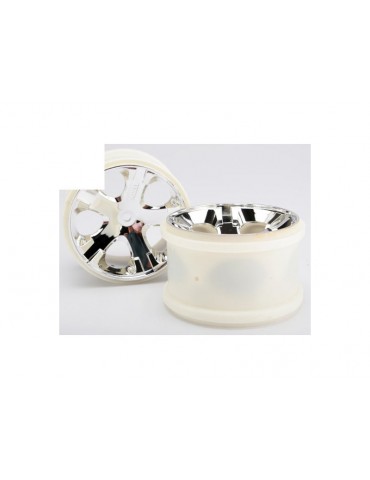 Traxxas Wheels, All-Star 2.8 (chrome) (electric rear)