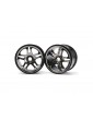 Traxxas Wheels 3.8", split spoke H17 (black chrome) (2)
