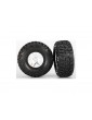 Traxxas Tires & wheels 2.2/3.0", SCT Split-Spoke satin chrome-black, Kumho S1 tire (2)