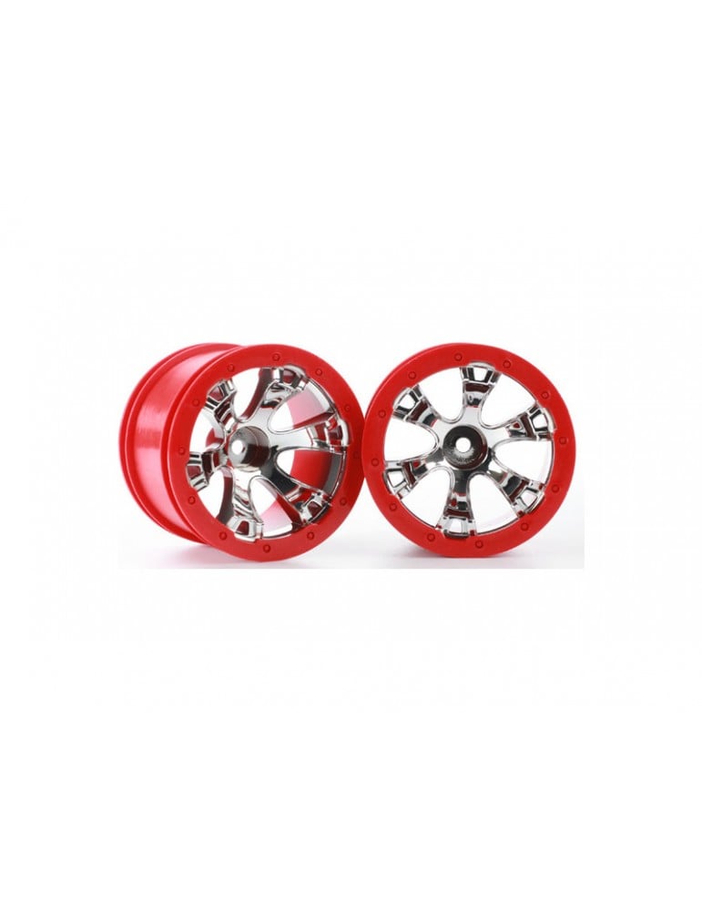 Traxxas Wheels 2.2", Geode chrome-red (2)