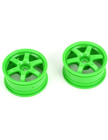 Traxxas Wheels 1.9", Volk Racing TE37 (green) (2)