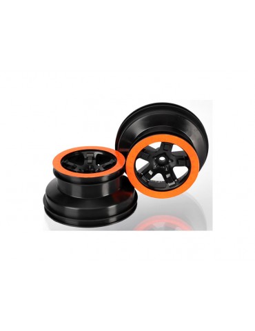Traxxas Wheels 2.2/3.0", SCT black-orange (2) (2WD front)