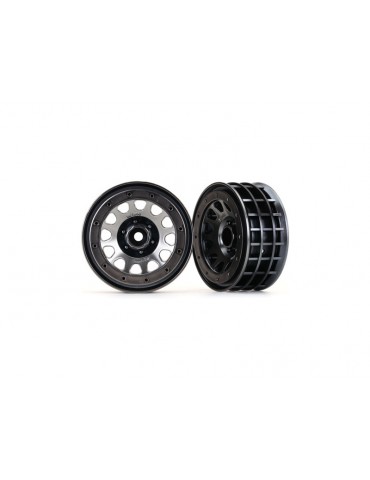 Traxxas Wheels 2.2", Method 105 black chrome, beadlock (2)
