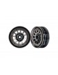 Traxxas Wheels 1.9", Method 105 black chrome, beadlock (2)