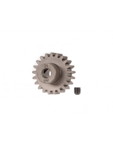 Traxxas Gear, 21T pinion 1.0M (fits 5mm shaft)