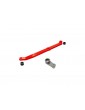 Traxxas Steering link, 6061-T6 aluminum (red-anodized)/ servo horn, metal/ spacers (2)