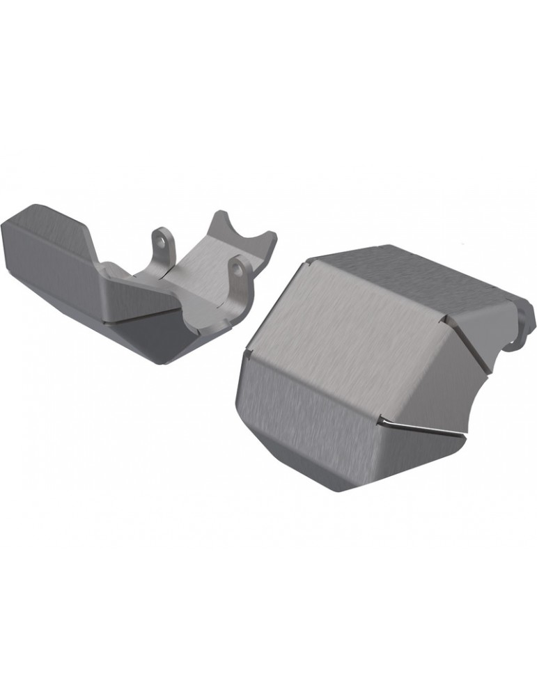 Traxxas Skidplate, axle, front or rear (stainless steel) (2)