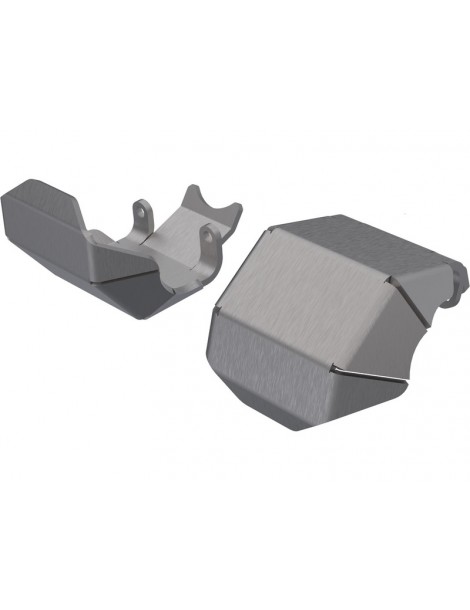Traxxas Skidplate, axle, front or rear (stainless steel) (2)