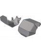 Traxxas Skidplate, axle, front or rear (stainless steel) (2)