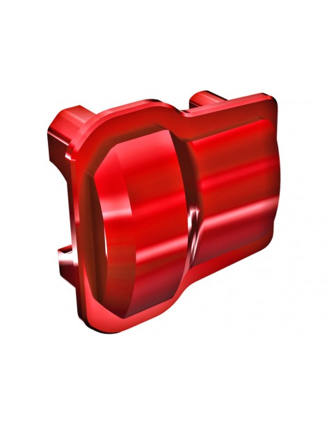 Traxxas Axle cover, 6061-T6 aluminum (red-anodized) (2)